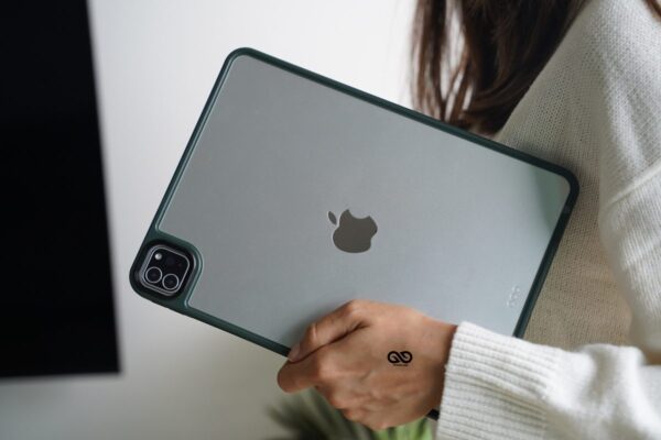 iPad Pro 2021 M1/2020/2018 Dark Olive Transparent Case with Black Buttons 11 inch and 12.9 inch