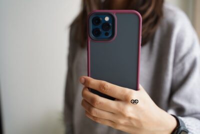 Wine Red Drop Proof Sleek Matte Case for iPhone 12 Pro