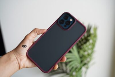 Wine Red Drop Proof Sleek Matte Case for iPhone 12 Pro