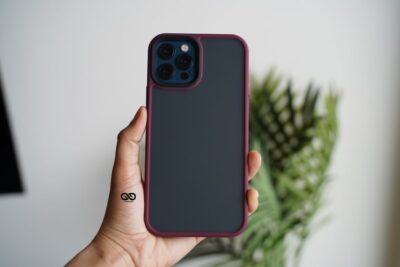 Wine Red Drop Proof Sleek Matte Case for iPhone 12 Pro