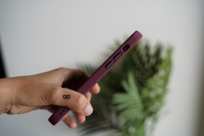 Wine Red Drop Proof Sleek Matte Case for iPhone 12 Pro