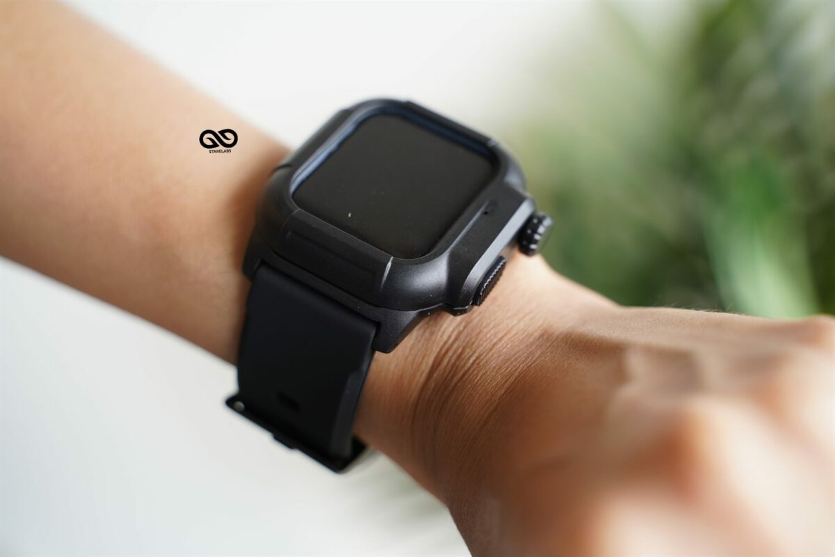 Waterproof Silicone Strap with Bumper for 40mm for Series 6 5 4 SE