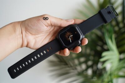 Waterproof Silicone Strap with Bumper for 40mm for Series 6 5 4 SE