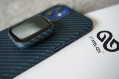Black & Blue Real Aramid Carbon Fiber Bumper for Apple Watch 44MM Series 4 5 6 7 8 9SE SE 2 Gen 18 Black & Blue Real Aramid Carbon Fiber Bumper for Apple Watch 44MM Series 4 5 6 7 8 9SE SE 2 Gen