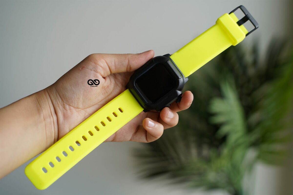 Waterproof Silicone Strap with Bumper for 40mm for Series 6 5 4 SE