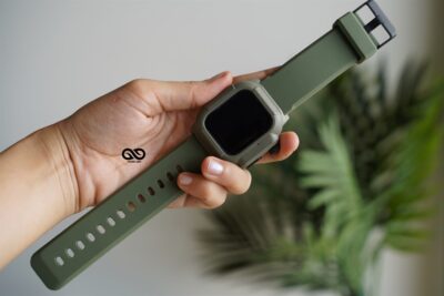 Waterproof Silicone Strap with Bumper for 40mm for Series 6 5 4 SE