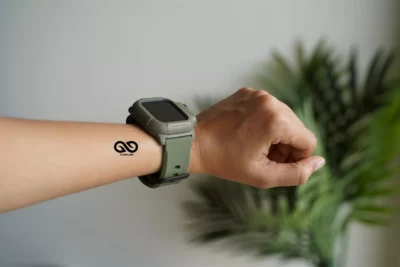 Waterproof silicone strap with bumper for 45mm Series 7 Series 8 And Series 9