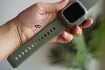 Waterproof Silicone Strap with Bumper for 40mm for Series 6 5 4 SE