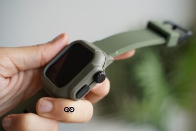 Waterproof Silicone Strap with Bumper for 40mm for Series 6 5 4 SE