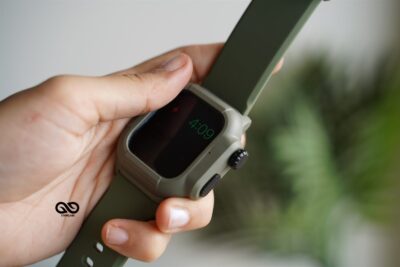 Waterproof Silicone Strap with Bumper for 40mm for Series 6 5 4 SE
