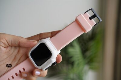 Waterproof Silicone Strap with Bumper for 40mm for Series 6 5 4 SE