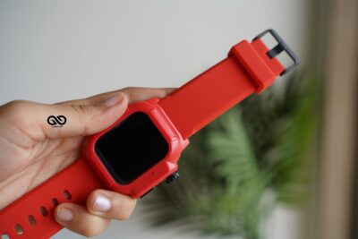 Waterproof Silicone Strap with Bumper for 40mm for Series 6 5 4 SE