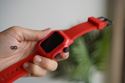Waterproof Silicone Strap with Bumper for 40mm for Series 6 5 4 SE