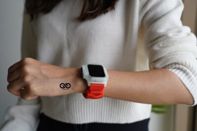 Waterproof Silicone Strap with Bumper for 40mm for Series 6 5 4 SE