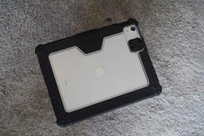 iPad Air11(M4/M3/M2 Chip), Air4/Air5(10.9 inch) Black Bumper leather Case with transparent back and camera shutter