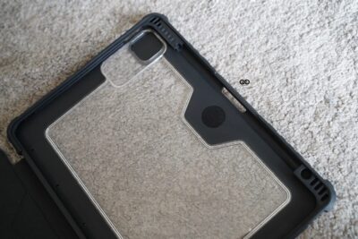 iPad Air11(M4/M3/M2 Chip), Air4/Air5(10.9 inch) Black Bumper leather Case with transparent back and camera shutter
