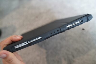 iPad Air11(M4/M3/M2 Chip), Air4/Air5(10.9 inch) Black Bumper leather Case with transparent back and camera shutter