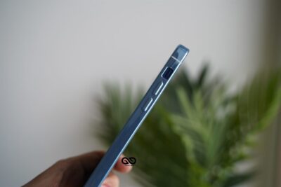 Light Blue Glass Finish Soft case for iPhone 12 Mini