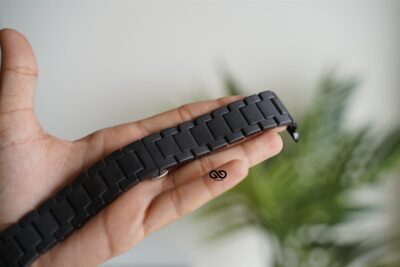Black Matte Metal Chain Strap for Apple Watch 44MM 45MM 46MM Series 4 5 6 7 8 9 10 11 (SE 2 3 Gen)