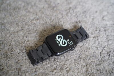 Black Matte Metal Chain Strap for Apple Watch 44MM 45MM 46MM Series 4 5 6 7 8 9 10 11 (SE 2 3 Gen)