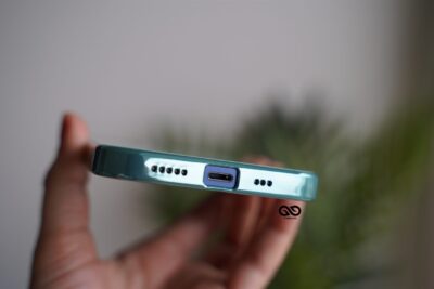 Light Blue Glass Finish Soft case for iPhone 12 Mini