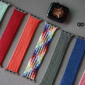 Braided Solo Loop For Apple Watch 44MM 45MM 46MM Series 4 5 6 7 8 9 10 11 (SE 2 3 Gen)