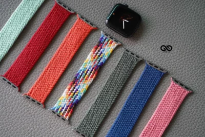 Braided Solo Loop For Apple Watch 44MM 45MM 46MM Series 4 5 6 7 8 9 10 11 (SE 2 3 Gen)