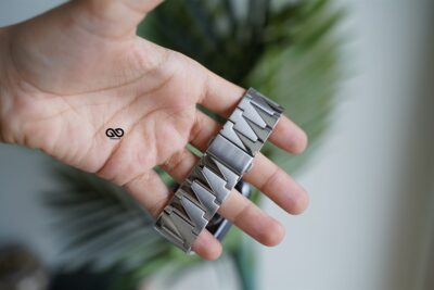 Silver Glossy Matte Link Strap For Apple Watch 44MM 45MM 46MM Series 4 5 6 7 8 9 10 11 (SE 2 3 Gen) 14 Silver Glossy Matte Link Strap For Apple Watch 44MM 45MM 46MM Series 4 5 6 7 8 9 10 11 (SE 2 3 Gen)