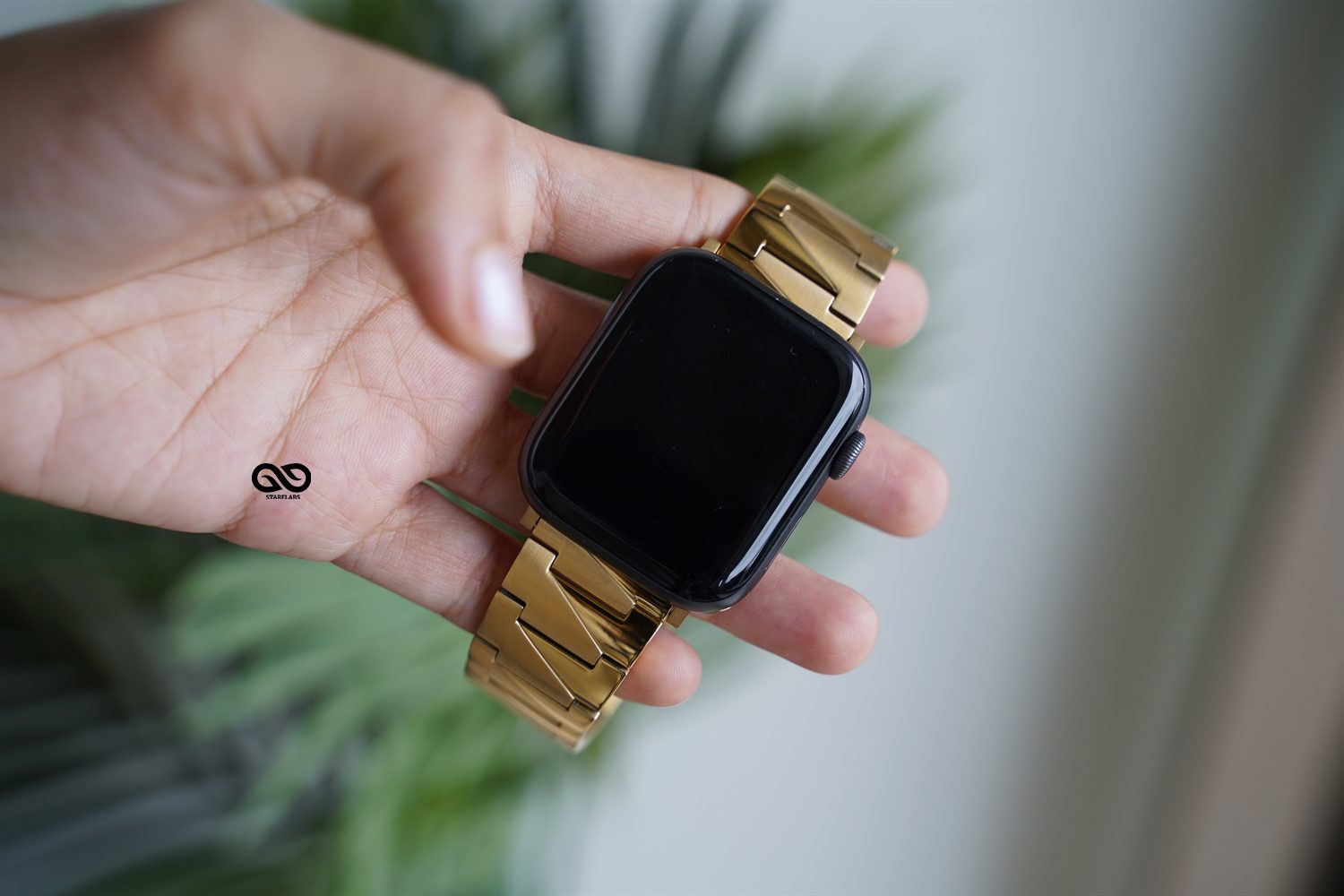 gold link apple watch band