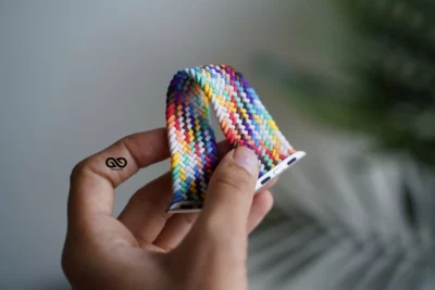 Braided Solo Loop For Apple Watch 44MM 45MM 46MM Series 4 5 6 7 8 9 10 11 (SE 2 3 Gen)