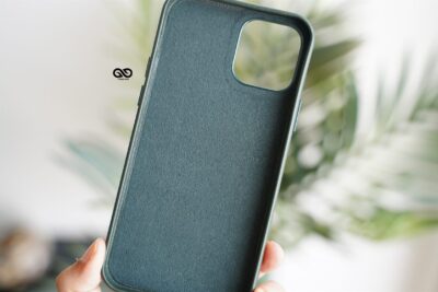Vegan Leather Case for 12 Pro Max (Metal Buttons)