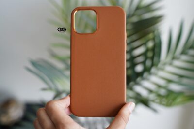 Vegan Leather Case for 12 Pro Max (Metal Buttons)