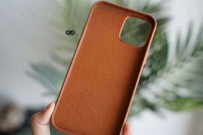 Vegan Leather Case for 12 Pro Max (Metal Buttons)
