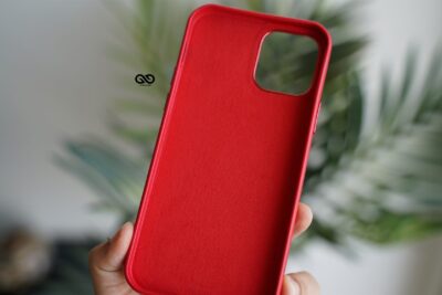 Vegan Leather Case for 12 Pro Max (Metal Buttons)