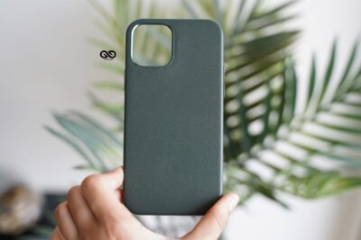 Vegan Leather Case for 12 Pro Max (Metal Buttons)