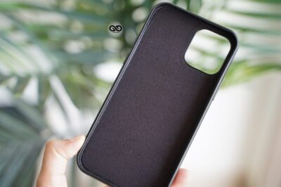 Vegan Leather Case for 12 Pro Max (Metal Buttons)