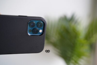 Vegan Leather Case for 12 Pro Max (Metal Buttons)