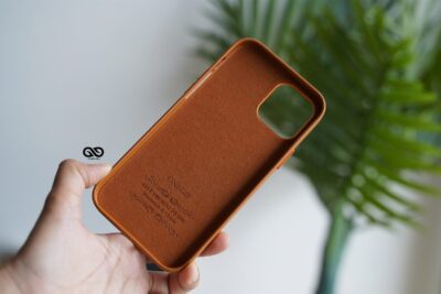 Vegan Leather Case for 12 Pro Max (Metal Buttons)