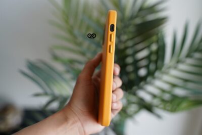 Vegan Leather Case for 12 Pro Max (Metal Buttons)