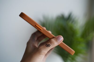Vegan Leather Case for 12 Pro Max (Metal Buttons)