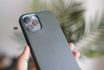 Vegan Leather Case for 12 Pro Max (Metal Buttons)