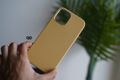 Vegan Leather Case for 12 Pro Max (Metal Buttons)