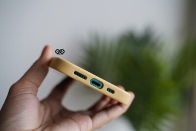 Vegan Leather Case for 12 Pro Max (Metal Buttons)