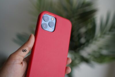 Vegan Leather Case for 12 Pro Max (Metal Buttons)