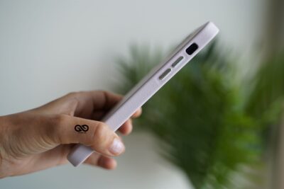 Vegan Leather Case for 12 Pro Max (Metal Buttons)