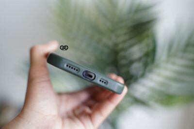 Vegan Leather Case for 12 Pro Max (Metal Buttons)