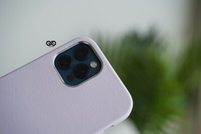 Vegan Leather Case for 12 Pro Max (Metal Buttons)