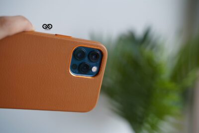 Vegan Leather Case for 12 Pro Max (Metal Buttons)