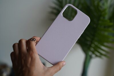 Vegan Leather Case for 12 Pro Max (Metal Buttons)