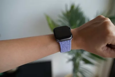 English Lavender Braided Solo Loop For Apple Watch 44MM 45MM 46MM Series 4 5 6 7 8 9 10 11 (SE 2 3 Gen)